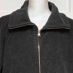 Calvin Klein Womans Performance Charcoal Gray Fleece Jacket. Size 3X  Never Worn